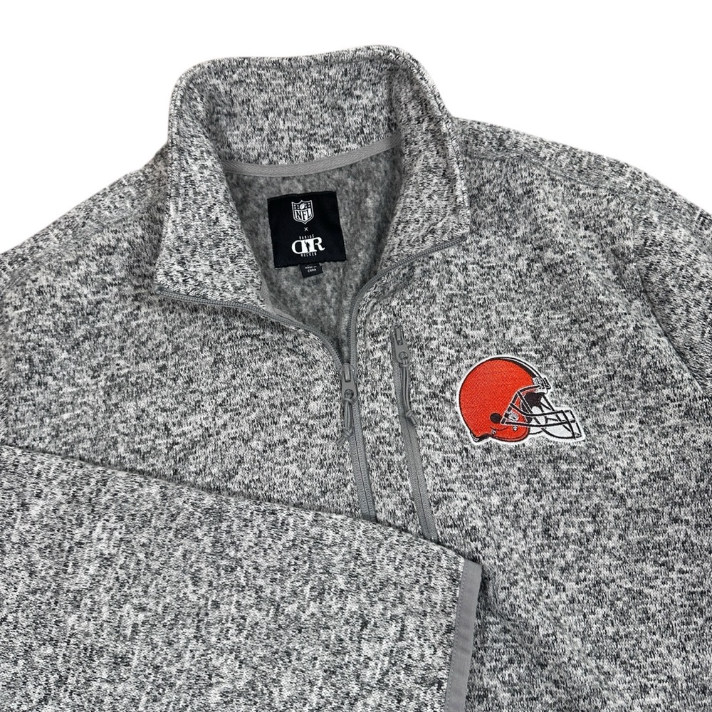NFL x Darius Rucker Full Zip Gray Fleece Cleveland Browns‎ NWOT Size XL